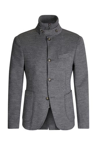 JOOP! Business-Sakko Hectar grau meliert Slim Fit