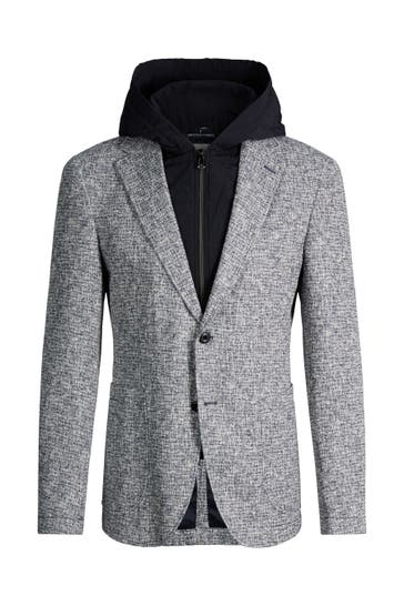 JOOP! Casual-Sakko Hoodney navy meliert Slim Fit