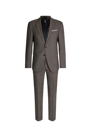 JOOP! Anzug Travel Herby-Blayr taupe Slim Fit