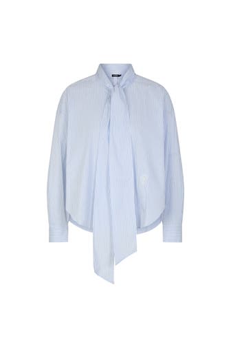 JOOP! Casual-Bluse Benina hellblau/weiß gestreift