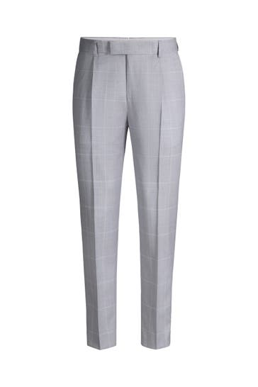 JOOP! Business-Hose Rennet hellblau kariert Straight