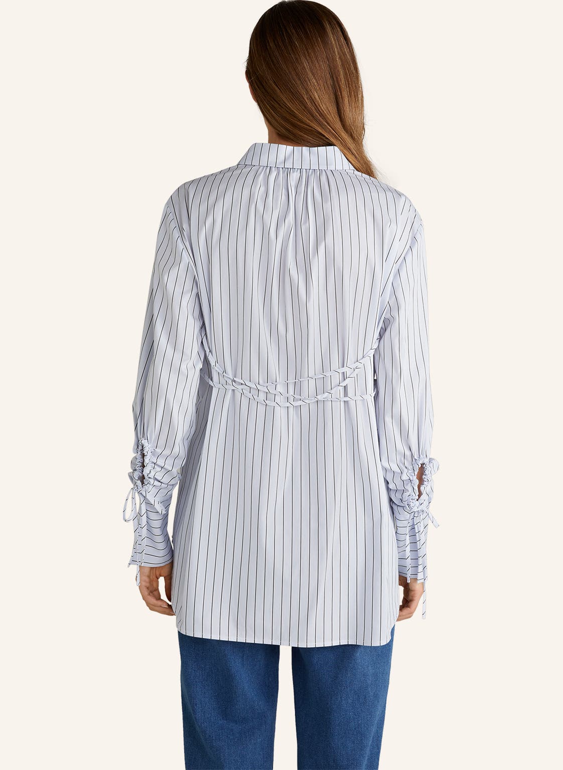 GORGLITTER Damen Bluse Langarm - Gestreiftes Hemd Mit Kragen Für Büro Und Freizeit