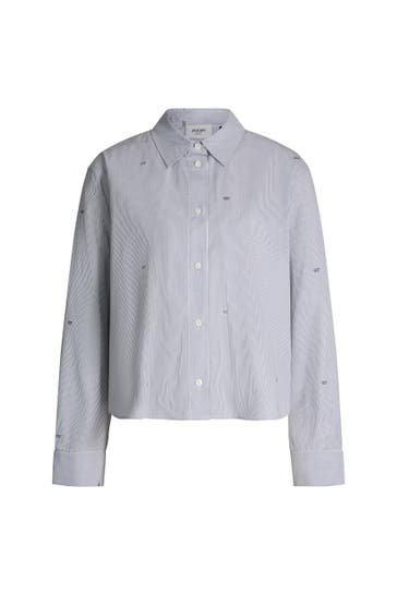 JOOP! Casual-Bluse Bhavani grau/weiß