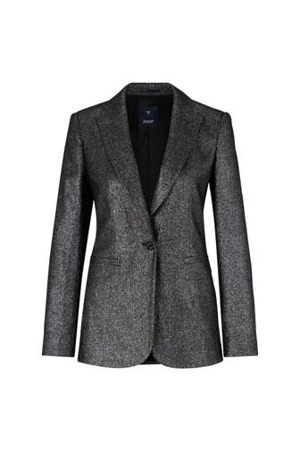 JOOP! Blazer Wollmix-Blazer in Schwarz/Glitzer schwarz glitzernd