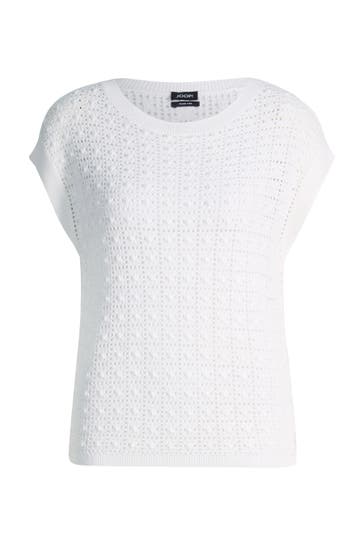 JOOP! Strickshirt Kop weiß
