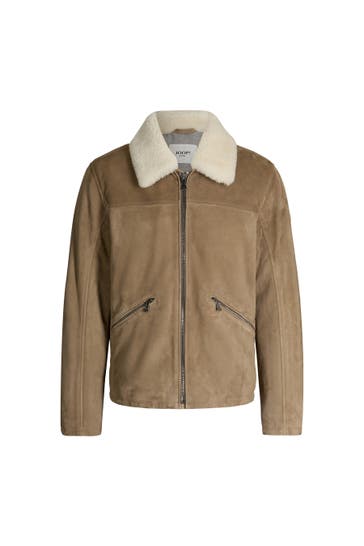 JOOP! Lederjacke Byer hellbraun