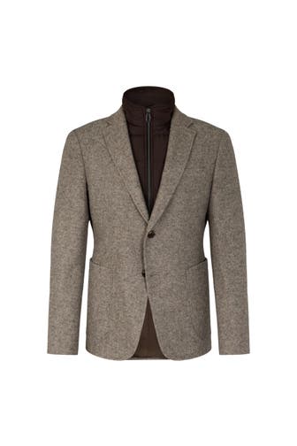 JOOP! Business-Sakko Hecton Braun/ Beige Slim Fit