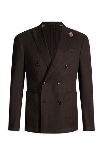 JOOP! Business-Sakko Heazy dunkelbraun Slim Fit