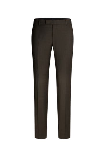 JOOP! Business-Hose Blayr dunkelbraun meliert Slim