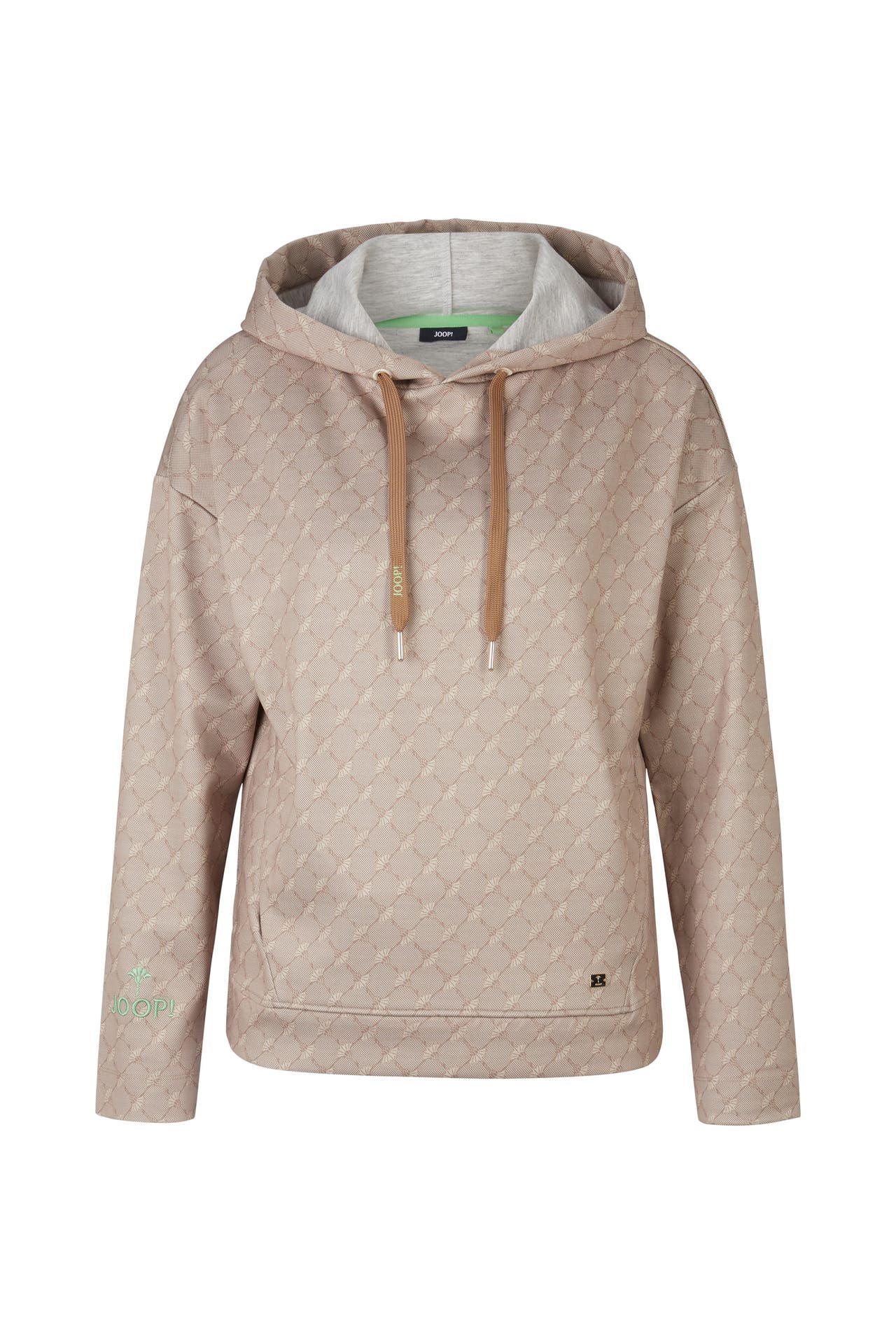 JOOP! Hoodie Scuba-Hoodie in Beige gemustert beige, Bild 1