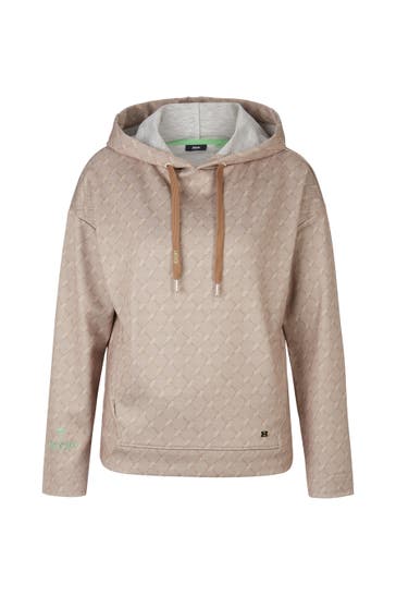 JOOP! Hoodie Scuba-Hoodie in Beige gemustert beige