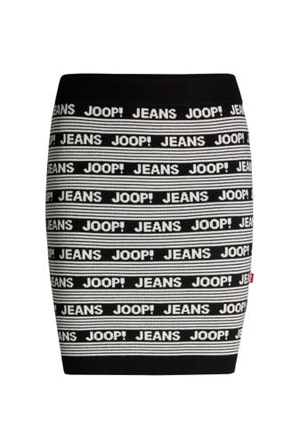 JOOP! Minirock Karda schwarz/weiß gemustert