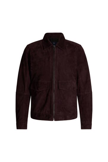 JOOP! Lederjacke Kai dunkellila