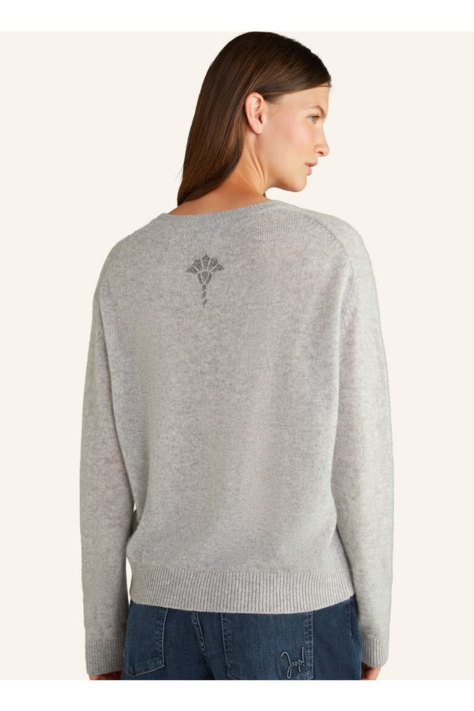 JOOP! Pullover CashmereStrickpullover in Schwarz grau meliert