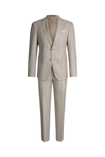JOOP! Anzug Herby-Blayr braun kariert Slim Fit