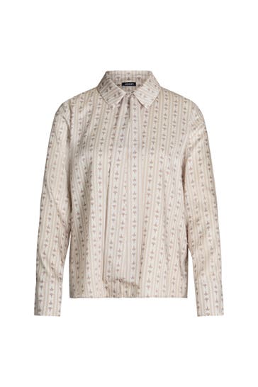 JOOP! Blusenshirt Bernicia beige/braun gemustert