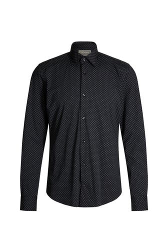 JOOP! Business-Hemd Pit schwarz gemustert Slim Fit