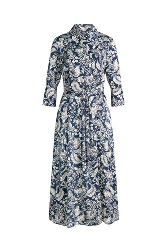 JOOP! Casual-Kleid Danysa dunkelblau/weiß gemustert