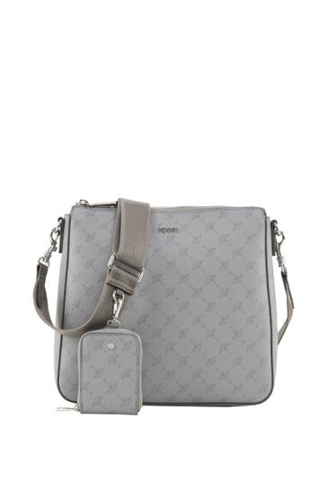 JOOP! Handtasche Schultertasche Cortina Jasmina in Braun hellgrau gemustert