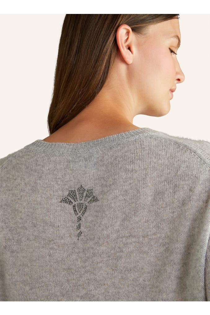 JOOP! Pullover CashmereStrickpullover in Schwarz grau meliert