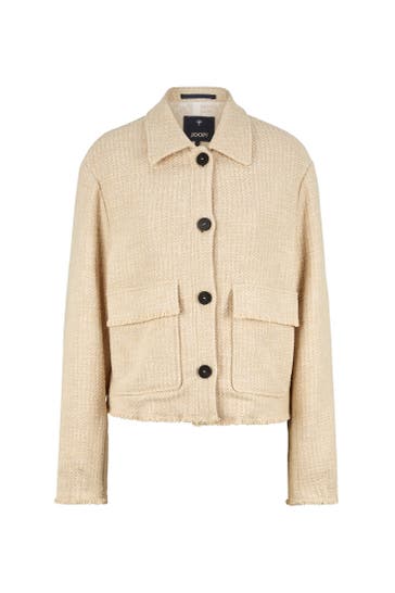 JOOP! Blazer Tweed-Blazer in Beige/Silber hellbeige