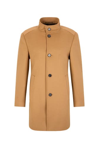 JOOP! Wollmantel Maron hellbraun