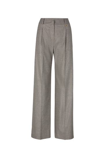 JOOP! Business-Hose Paris schwarz/ecru/beige Straight