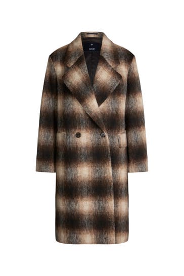 JOOP! Wollmantel Caro schwarz/braun