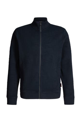 JOOP! Sweatjacke Akoni dunkelblau gemustert