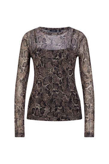 JOOP! T-Shirt Tara beige/schwarz