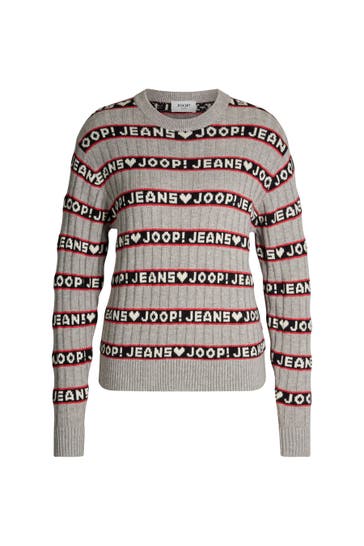 JOOP! Pullover Karen grau/rot