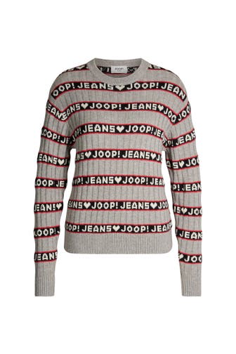 JOOP! Pullover Karen grau/rot