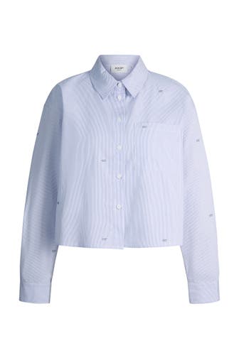 JOOP! Casual-Bluse Basima blau/weiß gestreift