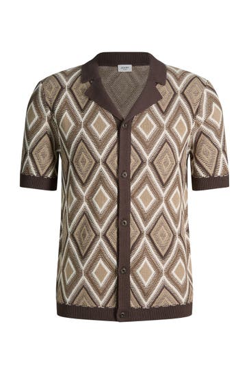 JOOP! Pullover Diamor braun/beige