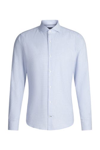 JOOP! Business-Hemd Pares hellblau gemustert Slim Fit