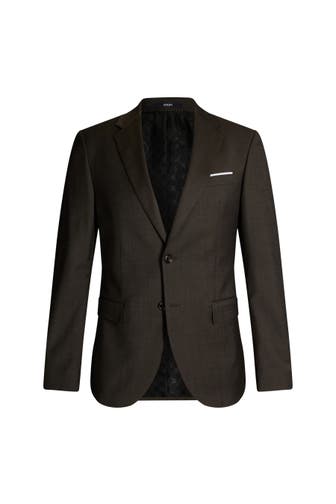 JOOP! Business-Sakko Herby dunkelbraun meliert Slim Fit