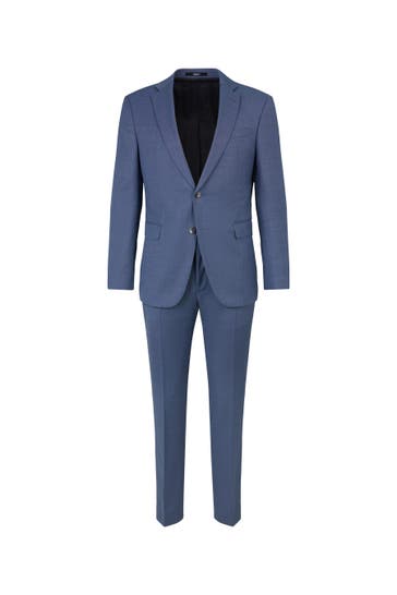 JOOP! Anzug Anzug Finch-Brad in Grau meliert blau Modern Fit