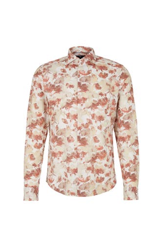 JOOP! Casual-Hemd Pai rot gemustert Slim Fit