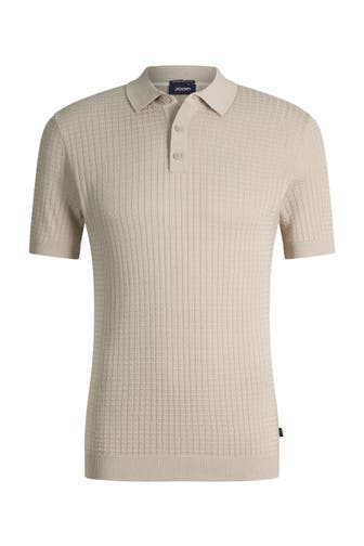 JOOP! Polo-Shirt Vanceo sand strukturiert
