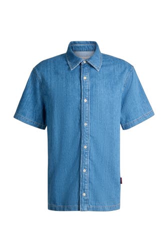 JOOP! Jeanshemd Javio mittelblau Regular Fit