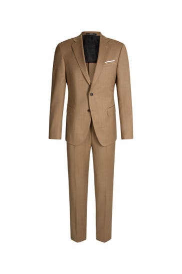 JOOP! Anzug Howlin-Rennet camel Slim Fit