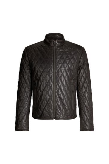 JOOP! Lederjacke Boys dunkelbraun