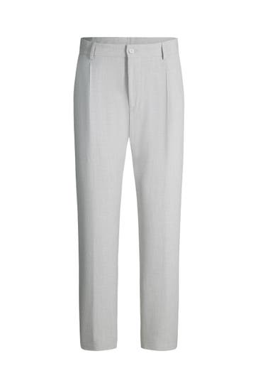 STRELLSON Business-Hose Lois hellgrau Wide/ Loose Fit