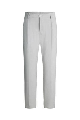 STRELLSON Business-Hose Lois hellgrau Wide/ Loose Fit