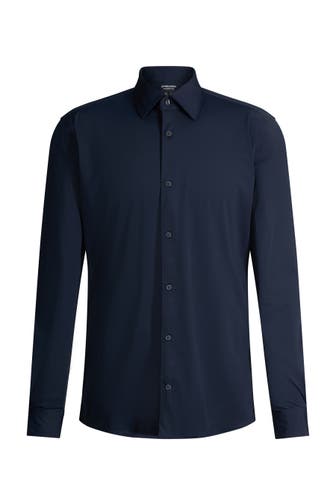 STRELLSON Business-Hemd Sit dunkelblau Slim Fit