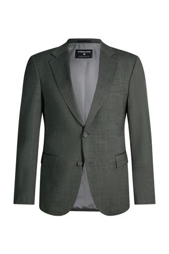 STRELLSON Business-Sakko Alzer oliv Slim Fit
