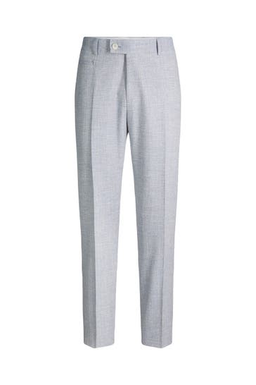 STRELLSON Business-Hose Maury blau meliert Straight