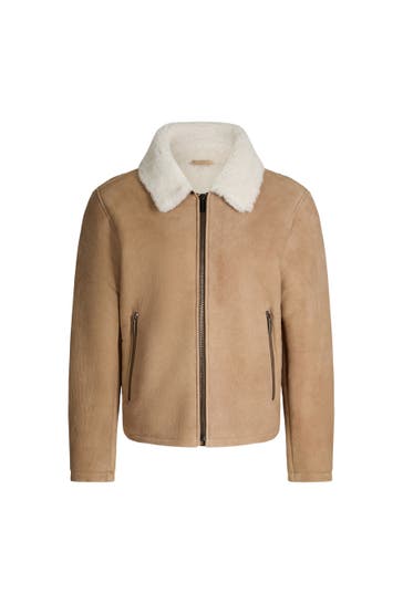 STRELLSON Lederjacke Monty beige