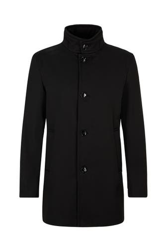 STRELLSON Wollmantel Finchley Summer schwarz