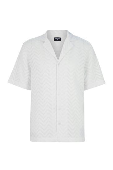 STRELLSON Kurzarmhemd Cliro weiß Regular Fit